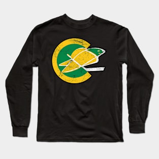 California Golden Seals -- Faded/Distressed Style Long Sleeve T-Shirt